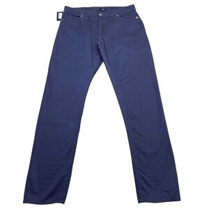 Peter Millar Crown Crafted Delvin 2 way Stretch Navy Chinos Style MF24XB72 Sz 36